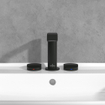 Villeroy & Boch Dawn ensemble de robinet à 3 trous - noir mat SW974309