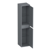 BRAUER Adore Wavy colonne haute - 160x35x35cm - 2 portes - ouverture à gauche ou à droite - sans poignée - gris mat SW1198514