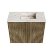 Mondiaz JOYA-DLUX 50cm toiletmeubel - kleur Dusk - Wastafel FAYE positie Rechts 1 kraangat kleur Frappe. SW1423040