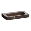 BRAUER Coral lavabo - 80x46x10cm - 1 bassin - 0 trous de robinet - composite - aspect marbre - Copper Brown SW957313