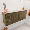 Mondiaz JOYA-DLUX 100cm meuble de salle de bains - couleur Dusk - Vasque FAYE position Droite 1 trou de robinet couleur Ostra. SW1423418