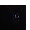 Eurom Alutherm Convectorkachel - 81.5x43.8cm - IP24 - 1200watt - wifi - vloer/wand- Verticaal - metaal/glas zwart mat SW999853