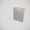 Miroir Armoire Mondiaz CUBB - 50x70cm - 1 porte - Chêne blanchi (Bois) SW1222573