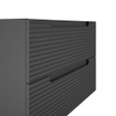 Saniclass Prime Balance Meuble sous lavabo - 60x55x44.9cm - 2 tiroirs - Poignée intégrée - MDF - mat anthracite SW892617