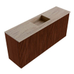 Mondiaz JOYA-DLUX 90cm toiletmeubel - kleur Ruby - Wastafel FAYE positie Midden Zonder kraangat kleur Saba. SW1425595