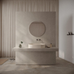 Ideavit Solidthin-60 Opbouw wastafel - 60x35x13 - solid surface - crème mat SW1476803