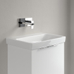 Villeroy & boch Architectura Lavabo - 44.5x60cm - dessous rectifié - sans trou de robinet - CeramicPlus - blanc alpin SW1163044