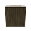 Mondiaz JOYA-DLUX 40cm toiletmeubel - kleur Shadow - Wastafel FAYE positie Midden Zonder kraangat kleur Saba. SW1425095