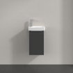 Villeroy & boch Architectura Meuble sous-lavabo pour lave-mains - 24.3x31cm - 1 porte battante - gauche - gris SW1162440