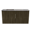 Mondiaz JOYA-DLUX 80cm toiletmeubel - kleur Shadow - Wastafel FAYE positie Links Zonder kraangat kleur Sombra. SW1425204