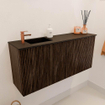 Mondiaz JOYA 90cm meuble de salle de bains - couleur Walnut - Vasque FAYE position Gauche 1 trou de robinet couleur Urban. SW1421345