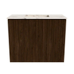 Mondiaz JOYA-DLUX 50cm meuble de toilette - couleur Walnut - Vasque FAYE position Milieu Sans trou de robinet couleur Nata. SW1424471