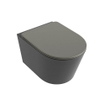 MONDIAZ LAVIE WC suspendu - 36x53cm - sans bride - Smoke (gris) - softclose - quick-release - abattant WC - Dark grey (gris) SW1208727