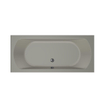Xenz Lagoon Duobad - 180x80x53 - afvoer Midden - acryl - cement SW103180