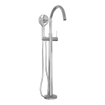 BRAUER Stripe Mitigeur bain autoportant - SET 02 - douchette à main 3 positions - flexible de douche - chrome SW1434711