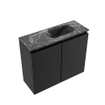 MONDIAZ TURE-DLUX meuble de toilettes 60 cm Urban. EDEN lavabo Lava position droite. Avec 1 trou de robinet. SW1103728