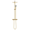 GROHE Euphoria XXL Colonne de douche avec robinet thermostatique et douche de tête Rainshower Cosmo 310 et douchette cool sunrise brossé (or) SW98861