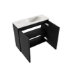 MONDIAZ TURE-DLUX Meuble toilette - 60cm - Urban - EDEN - vasque Ostra - position droite - 1 trou de robinet SW1104706