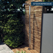 FugaFlow Buitendouche 2024 - vrijstaand - RVS 316 - handdouche - geborsteld RVS SW890157