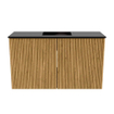 Mondiaz JOYA 70cm meuble de salle de bains - couleur Oak - Vasque FAYE position Milieu Sans trou de robinet couleur Urban SW1421195