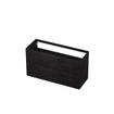 INK P2o Wastafelonderkast - 120x45x65cm - 2 lades - push to open - met rechte opdekfronten - MFC - Houtskool eiken SW207456