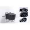 QeramiQ Dely Abattant WC - frein de chute - déclipsable - 35mm - noir mat SW1000769