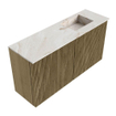 Mondiaz JOYA-DLUX 80cm toiletmeubel - kleur Dusk - Wastafel FAYE positie Rechts 1 kraangat kleur Frappe. SW1423068