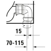 Duravit Starck 2 cuvette pour réservoir apparent vario avec fixation dissimulée sans réservoir blanc 0295871