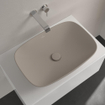 Villeroy & Boch Loop & Friends Opzetwastafel - 62 x 42 x 12 cm - Almond CeramicPlus - zonder overloop SW644165