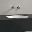 Villeroy & Boch Architectura lavabo encastré par le dessous - 45x45x17.5cm - Rond avec trop-plein Blanc Alpin brillant Céramique SW762358