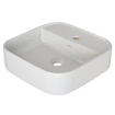 Plieger Fresno lavabo en surface 1 trou pour robinet 42x42cm blanc mat SW102737