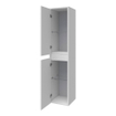 BRAUER Nexxt Armoire colonne haute 35x160x35cm avec 2 portes frein de chute blanc mat laqué SW86554