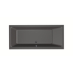 Xenz Kristal Ligbad - 170x75x48 - afvoer Midden - acryl - antraciet SW378454