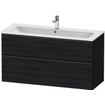 Duravit D-neo Meuble sous vasque 121x46.2x62.5cm 2 tiroirs Chêne (noir) mat SW641183