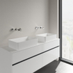 Villeroy & Boch Collaro vasque à poser - rectangulaire 56x36cm - sans trop-plein sans trou de robinetterie ceramic+ stone white SW336072