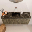 Mondiaz JOYA-DLUX 90cm toiletmeubel - kleur Dusk - Wastafel FAYE positie Midden Zonder kraangat kleur Lava. SW1423306