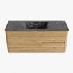 Mondiaz CIRO-DLUX Badkamermeubelset - 120x45x50cm - Solid surface wastafel Lava - 1 wasbak Midden - 1 kraangat - 2 lades - Oak SW1531081