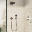 Hansgrohe Duoturn S inbouwkraan voor 2 functies brushed bronze SW918587