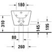 Duravit D-neo wandbidet wit SW640544