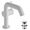 Hansgrohe Tecturis Mitigeur lavabo - vidage push to open - bec 13cm - avec bonde - blanc mat SW918757