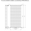 Plieger Venezia M Radiateur design double 197x53.2cm 2148watt Blanc 7253071