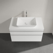 Villeroy & Boch Venticello Meuble sous lavabo 95.7x50.2x60.6cm avec 2 tiroirs pour lavabo à poser central blanc brillant 1025482