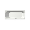 Xenz Aruba ligbad - 170x75cm - met overloop - zonder afvoer - acryl - glans wit SW102878