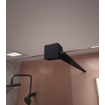 Adema Dawn Inloopdouche - 90x200cm - wandprofiel - stabilisatiestang - helder glas - zwart mat SW1443561