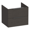 BRAUER Elevate wastafelonderkast 60 excl. opleggrepen 2 softclose lades en 1 sifon uitsparing - Timber Anthracite SW1200175