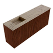 Mondiaz JOYA-DLUX 100cm meuble de toilette - couleur Ruby - Vasque FAYE position Gauche Sans trou de robinet couleur Arena. SW1425296