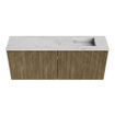 Mondiaz JOYA-DLUX 100cm toiletmeubel - kleur Dusk - Wastafel FAYE positie Rechts 1 kraangat kleur Opalo. SW1423332