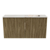 Mondiaz JOYA-DLUX Meuble de toilette 80cm - couleur Dusk - Vasque FAYE position Droite Sans trou de robinet couleur Frappe SW1423067