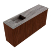 Mondiaz JOYA-DLUX 90cm toiletmeubel - kleur Ruby - Wastafel FAYE positie Links 1 kraangat kleur Oza. SW1425514