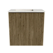 Mondiaz JOYA-DLUX Meuble de toilette 40cm - couleur Dusk - Vasque FAYE position Gauche Sans trou de robinet couleur Ostra SW1423352